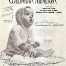 Vintage Columbia Minerva Quick Knit Baby Book Knitting Pattern Booklet 728 Sweater Booties Hat A1048