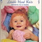 Bucilla Lovable Hand Knits Knitting Pattern Book Vol 30 Sweater Hat Shawl Scarf Blanket  More A1049