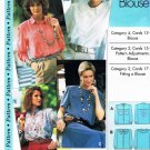 Sewing Step by Step Pattern Long Short Sleeve Blouse Petite Misses Plus All sizes 4 - 22 UNUSED