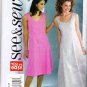 Butterick See and Sew Sewing Pattern B4101 Sleeveless Long or Short Tank Dress Size 14 16 18 UNCUT
