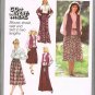 70's Simplicity Go Everywhere Sewing Pattern 8756 Blouse Shawl Vest Skirt Size 12 UNCUT