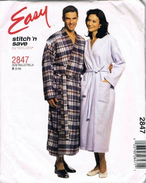 Sewing pattern square yoked robe or cloak in Capes &amp; Cloaks