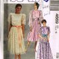 Long Short Dress Mother of the Bride Gown 90's McCalls Sewing Pattern 4669 Plus Size 18 UNCUT