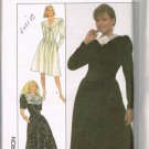 80's Vintage Simplicity Sewing Pattern 8907 Long Short Sleeve Dress 3 Styles Plus Size 18 UNCUT