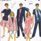 Simplicity Sewing Pattern 8184 Pants Shorts Skirt Tunic Jacket Scarf Plus Size 18 20 22 24 UNCUT