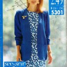 See and Sew Butterick Sewing Pattern 5301 Sleeveless Dress Jacket Plus Size 16 18 20 22 24 UNCUT
