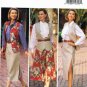90's Butterick Sewing Pattern 6793 JG Hook Button Skirt Vest Shirt Blouse Size 12 14 16 UNCUT