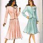 80's Butterick Fast and Easy Sewing Pattern 6924 Semi Fitted Top Flared Skirt Size 14 16 18 UNCUT