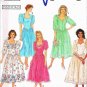 90's Simplicity Sewing Pattern 7000 Drop Waist Full Skirt Dress Size 14, 16, 18, 20, 22 Plus UNCUT