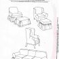Simplicity House Sewing Pattern 7485 Slipcovers Slipcover Chair Ottoman Foot Stool Sofa Couch