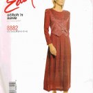 90's McCalls Easy Stitch n Save Sewing Pattern 8882 Dress with Mock Vest Size 8 10 12 14 UNCUT
