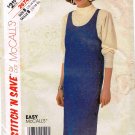 McCalls Easy Stitch n Save Sewing Pattern 2674 Scoop Neck Side Button Jumper Top Size 12 14 16 UNCUT
