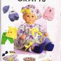 McCalls Sewing Pattern M4736 Baby Doll Clothes Dress Romper Hat Size 11 - 13 and 14 -16 inch UNCUT