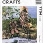 90's McCalls Craft Sewing Pattern 7704 21 inch Frog and Fish Doll Frogs Goin' A Fishin' UNCUT