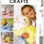 McCalls Craft Sewing Pattern M4742 Sleepy Doll Pajama Holder Bear Lamb Bunny UNCUT