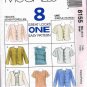 1990's McCalls Sewing Pattern 8155 8 in One Jacket and Blouse Top 4 styles Size Small 8 - 10 UNCUT