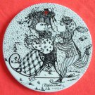 Bjorn Wiinblad Plate January Black