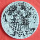 Bjorn Wiinblad plate February black