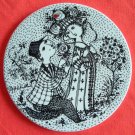 Bjorn Wiinblad plate June black