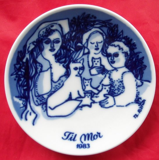 Porsgrunds Norway Mothers Day Plate 1983