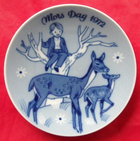 Porsgrunds Norway Mothers Day Plate 1972