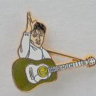 Vintage Elvis Presley With Guitar Metal Tie Pin