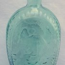 Vintage Green Glass Washington Eagle Bottle Flask