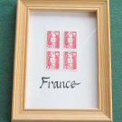 France 4 Framed 2.50 FR Stamps
