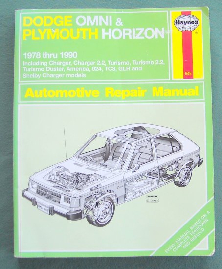 Haynes Dodge Omni & Plymouth Horizon Repair Manual