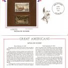 Winslow Homer US Postage 4 Cents Stamp and 22KT Gold Replica