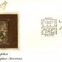 FDC Adoption US Postage 33 Cents Stamp and 22KT Gold Replica