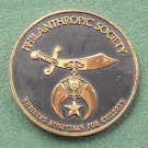 Philanthropic Society Shriners Donor Recognition Gold Tone Medal