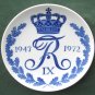 Vintage Royal Copenhagen Denmark King Frederik IX 1947 - 1972 Plate