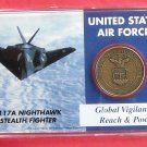 Global Vigilance Highland US Air Force Military Mint Coin