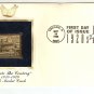 FDC Stock Market Crash USPS 32 Cents 22kt Gold stamp 1998