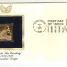 FDC Streamline Design US Postal First Day Of Issue 32 Cents 22kt Gold Stamp  1998
