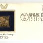 FDC Babe Ruth US Postal First Day Of Issue 32 Cents Stamp And Gold Replica 1998