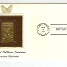 FDC American Botanists US 33 Cents Stamp and Gold Replica 1999