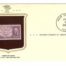 Historic Stamps Of America Joseph Pulitzer US 3 Cents 1947