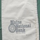 Vintage Retired Maine National Bank Coin Canvas Long Bag