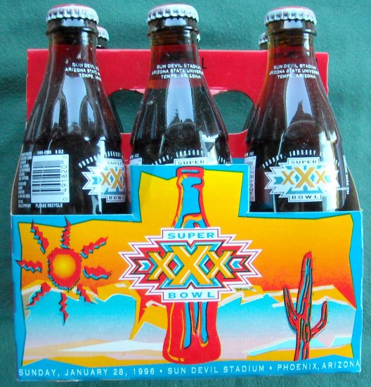 Coca Cola 6 Pack Super Bowl XXX 30 Phoenix Arizona