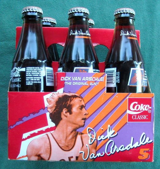 COKE Coca Cola Classic Six Pack Dick Van Arsdale Phoenix Suns Arizona