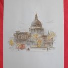Mads Stage Vintage Print St Paul's Cathedral London Unframed