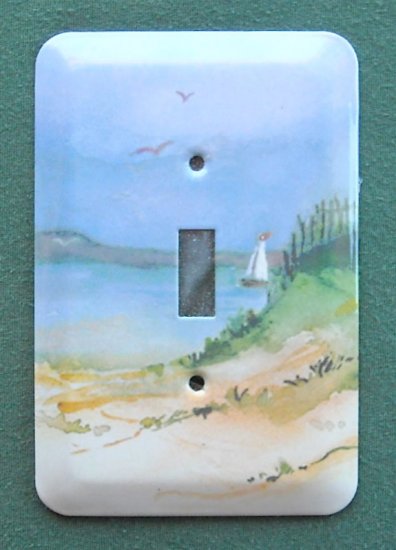 Leviton decorative seascape toggle switch plate cover