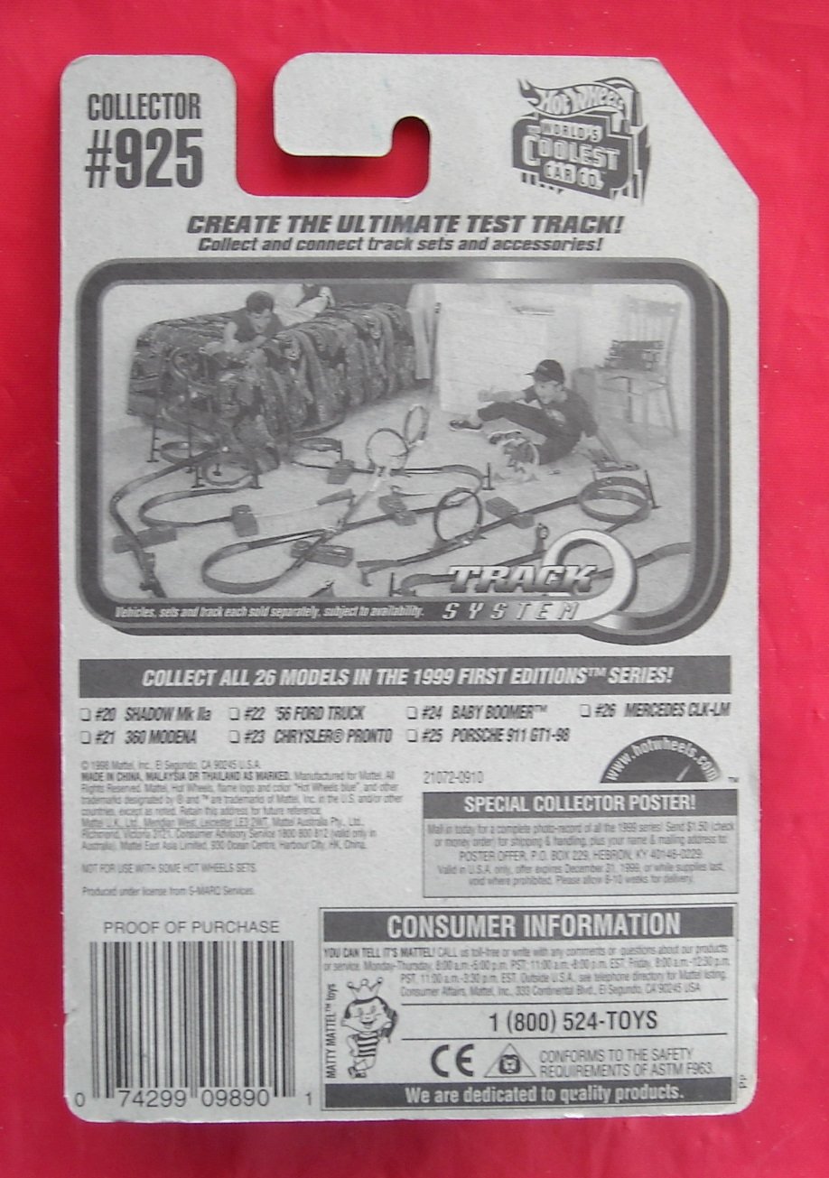 hot wheels 1999 first editions track t