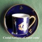 Limoges Cobalt Gold Demitasse Cup and Saucer Set