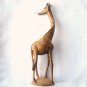 Vintage Hand Carved Large Wooden Giraffe