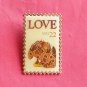 Love Stamp US Postal 22c Tie Tac Pin