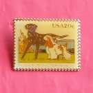 USA Postal 20c Chesapeake Bay Retriever Cocker Spaniel Stamp Tie Tac Pin