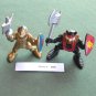 2 Black Gold Villains Fisher Price Retired Great Adventure Magic Castle Knights Lot 106